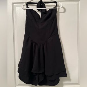 NWT Black Sweetheart Romper
